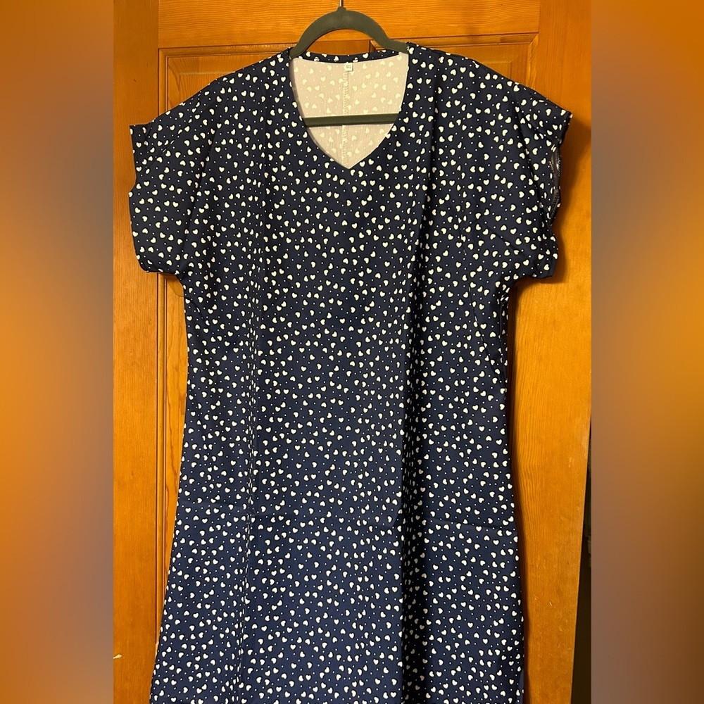 Navy blue summer dress